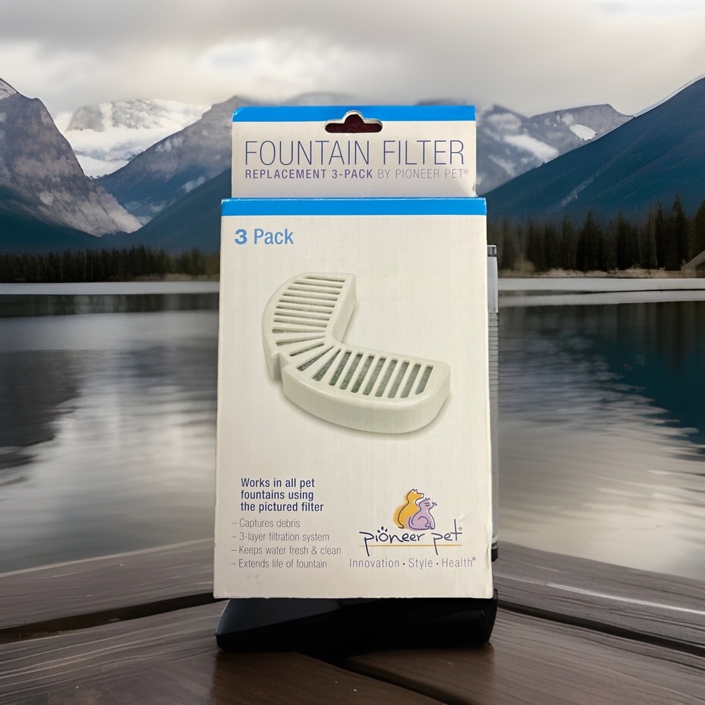 NIB NEW Pioneer Pet 3002 Pet Fountain Replacement Filter - 3‎ Pack DOGS & CATS